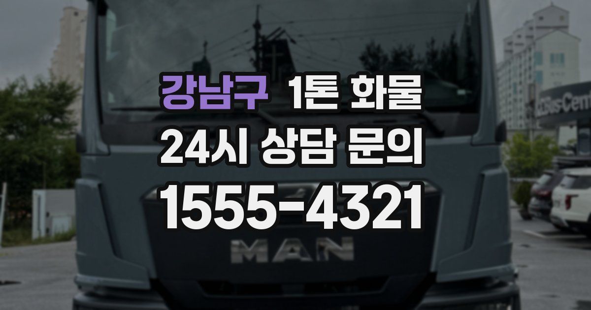 강남구 1톤 화물