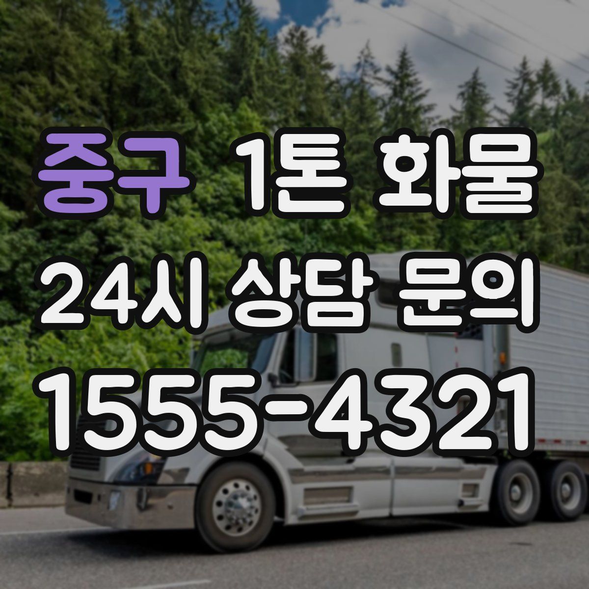 중구 1톤 화물