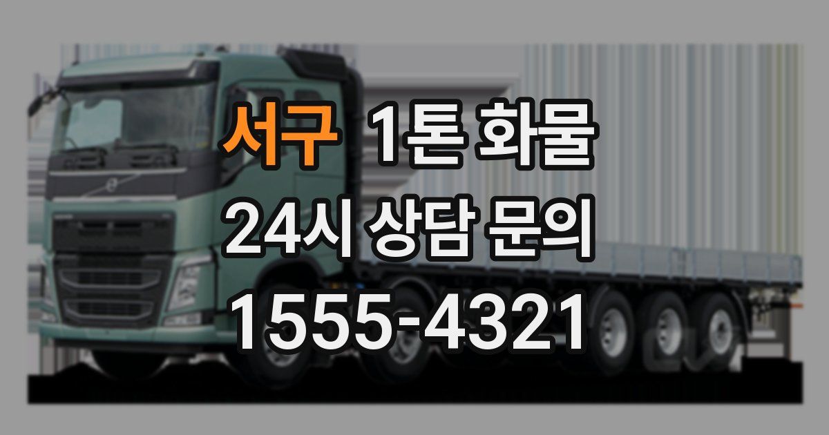 서구 1톤 화물