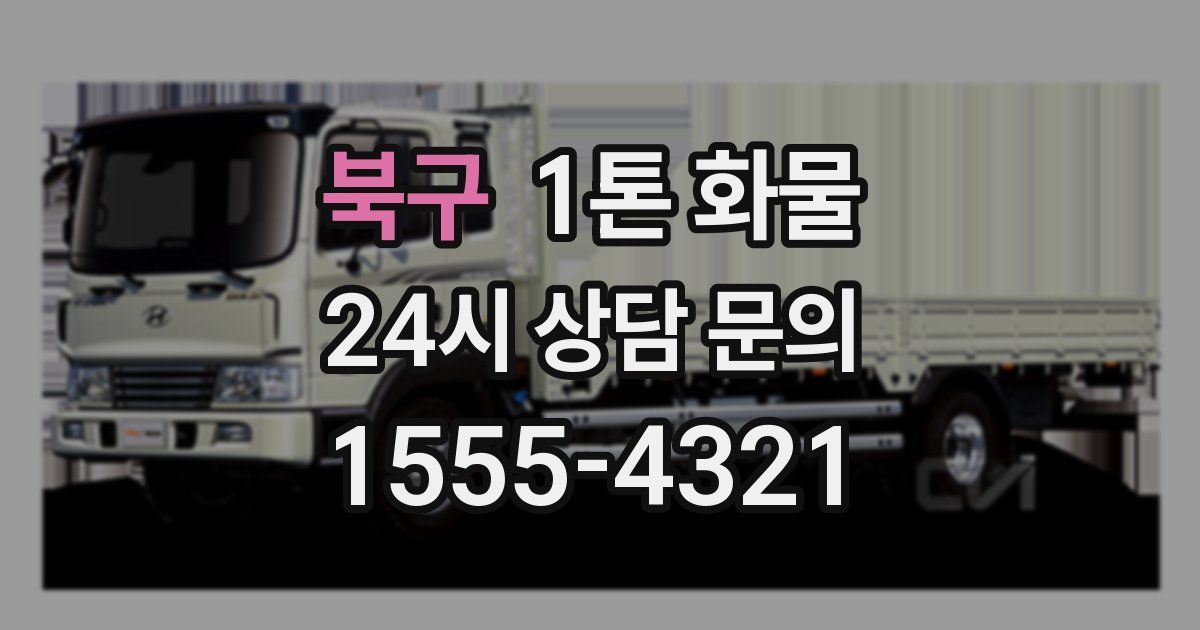 북구 1톤 화물