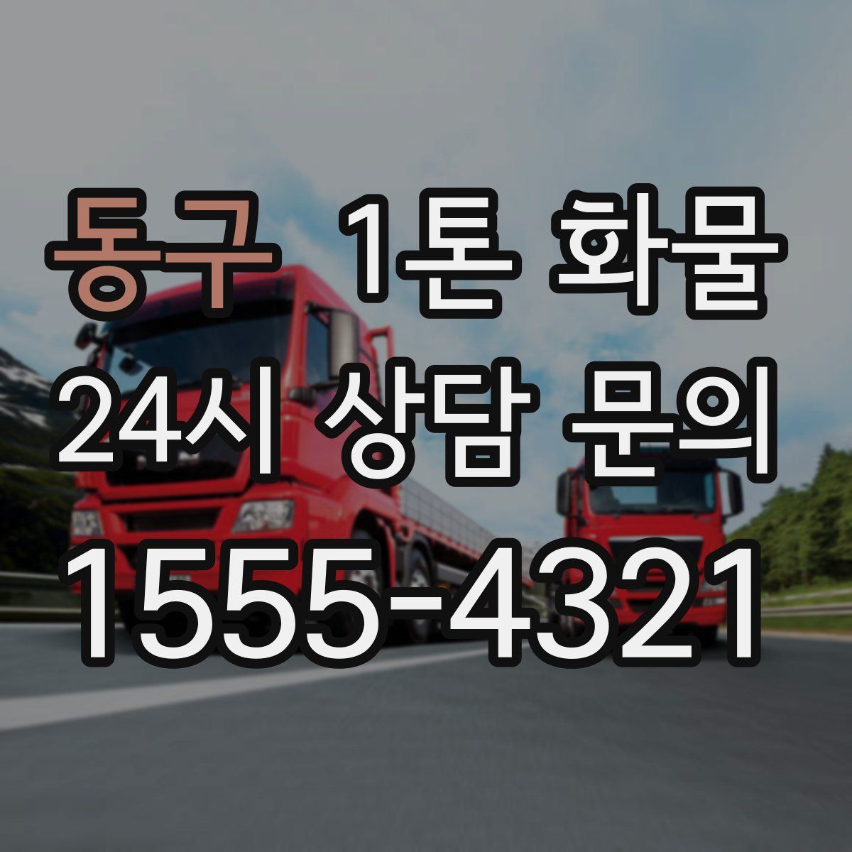 동구 1톤 화물