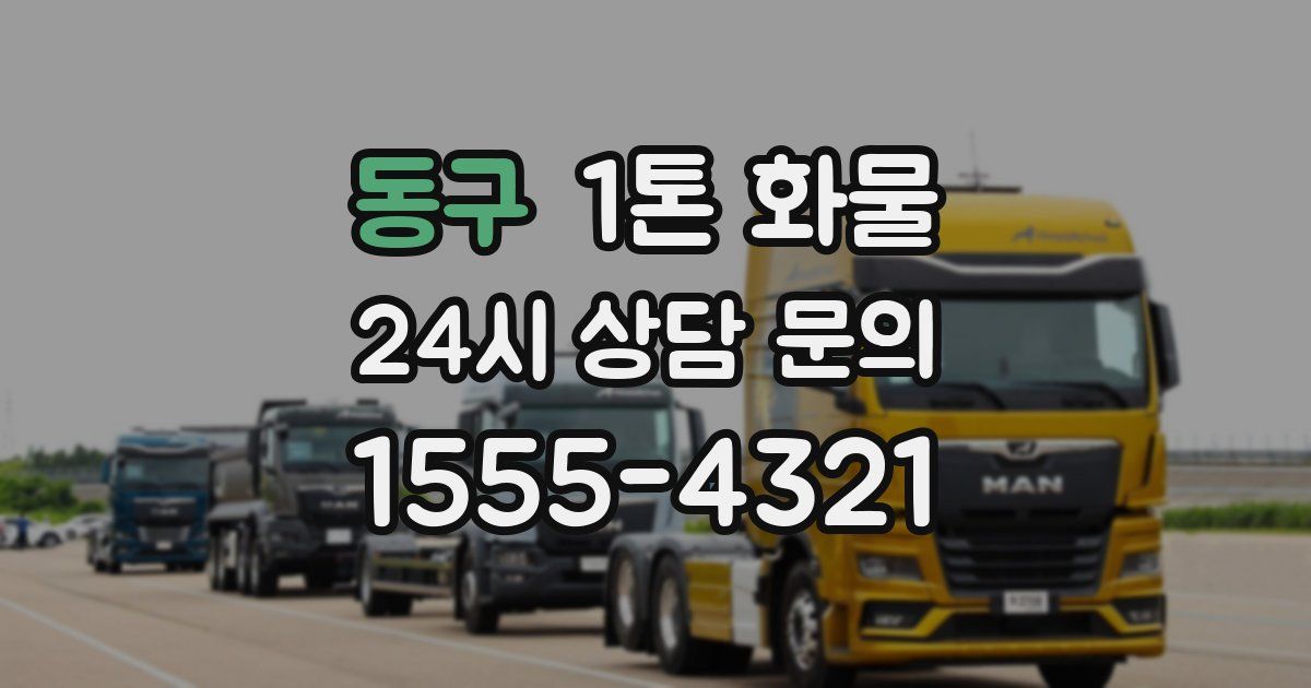 동구 1톤 화물
