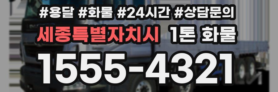 세종특별자치시 1톤 화물