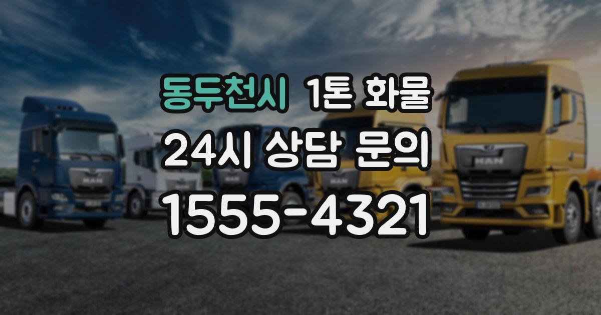 동두천시 1톤 화물