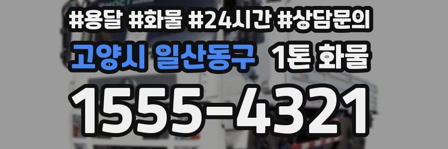 고양시 일산동구 1톤 화물