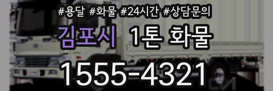 김포시 1톤 화물