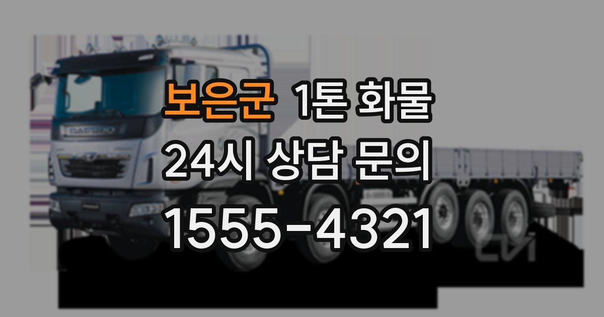 보은군 1톤 화물
