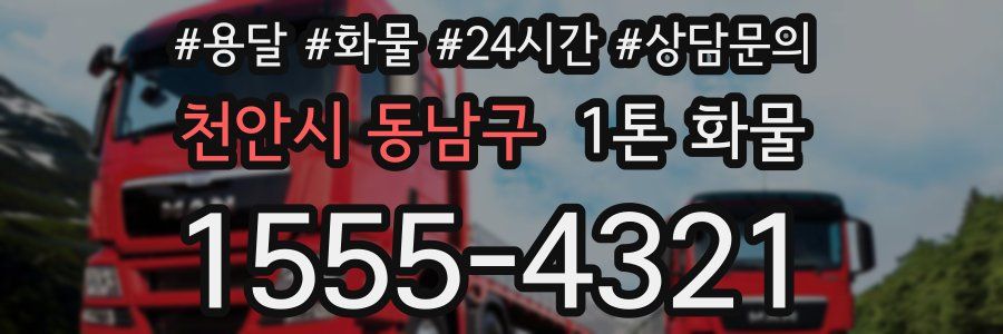 천안시 동남구 1톤 화물