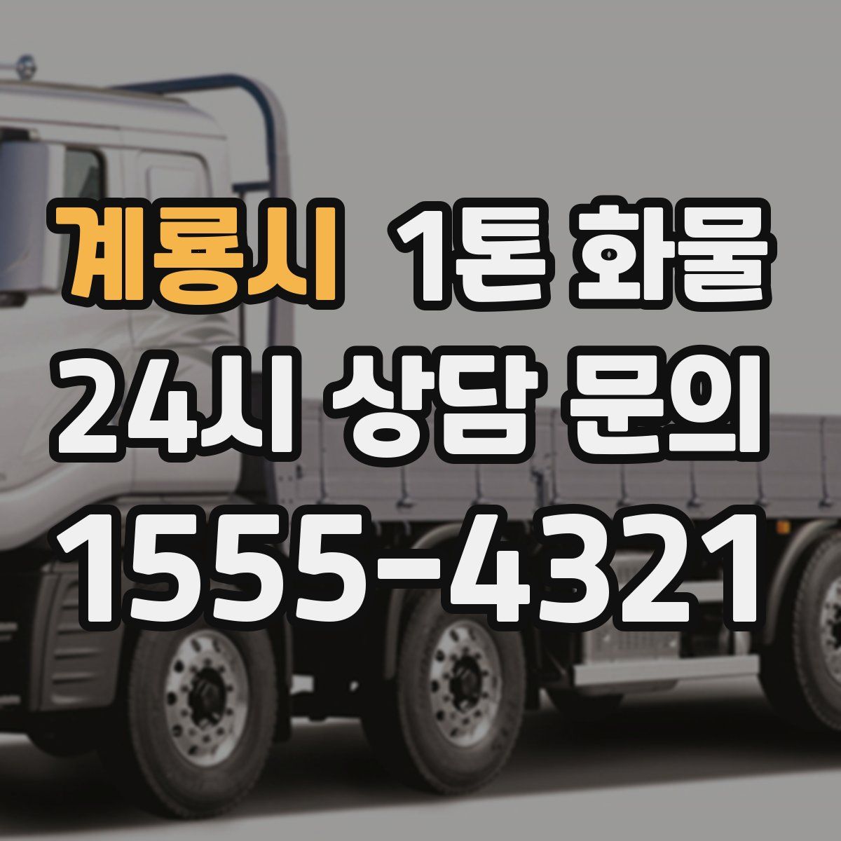 계룡시 1톤 화물