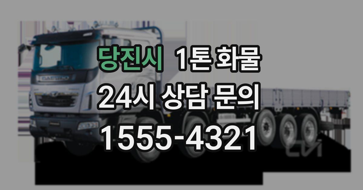 당진시 1톤 화물