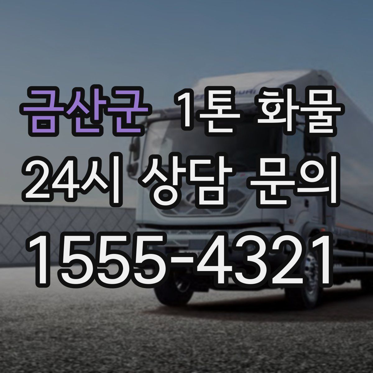 금산군 1톤 화물