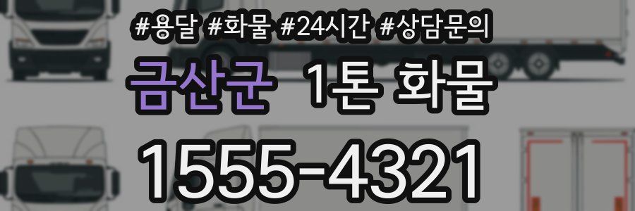 금산군 1톤 화물