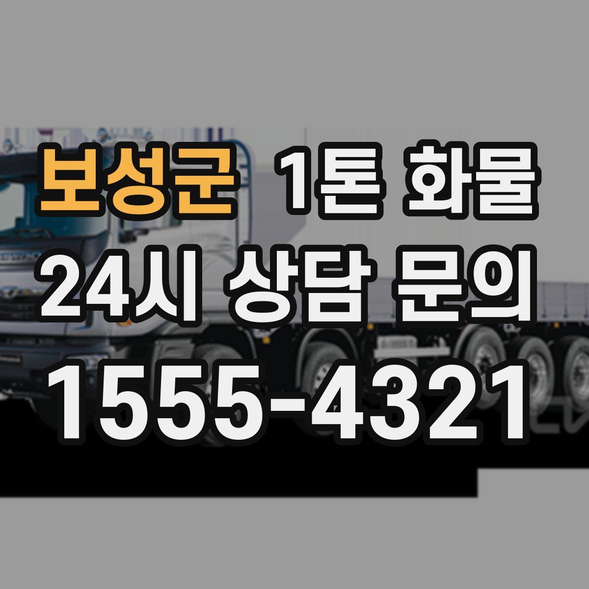 보성군 1톤 화물