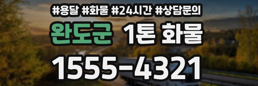 완도군 1톤 화물