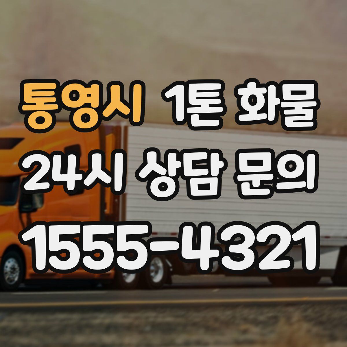 통영시 1톤 화물