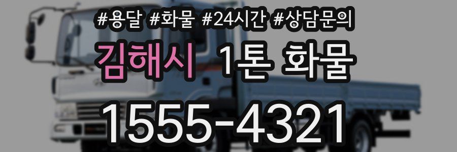김해시 1톤 화물