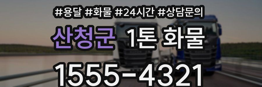 산청군 1톤 화물