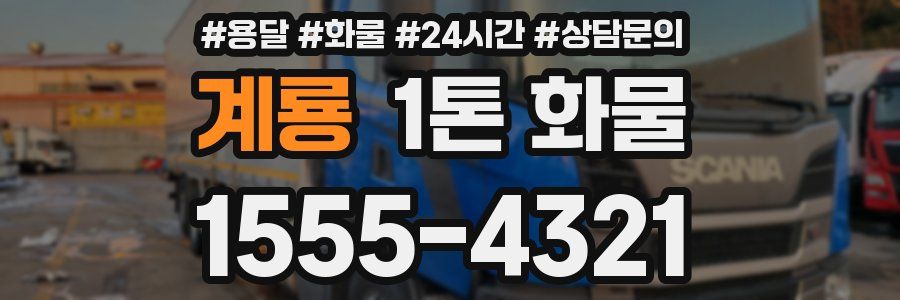 계룡 1톤 화물