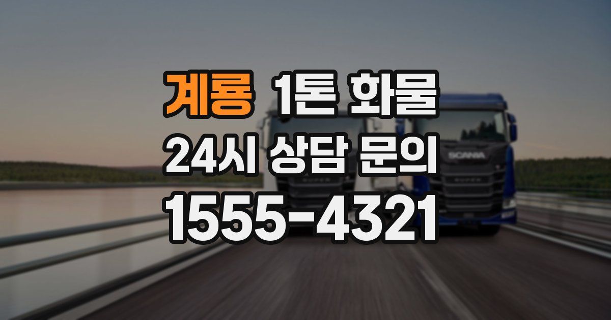 계룡 1톤 화물