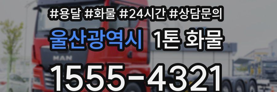 울산광역시 1톤 화물
