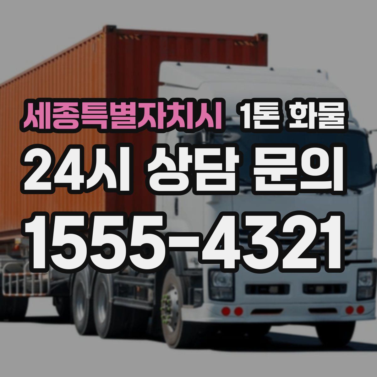 세종특별자치시 1톤 화물