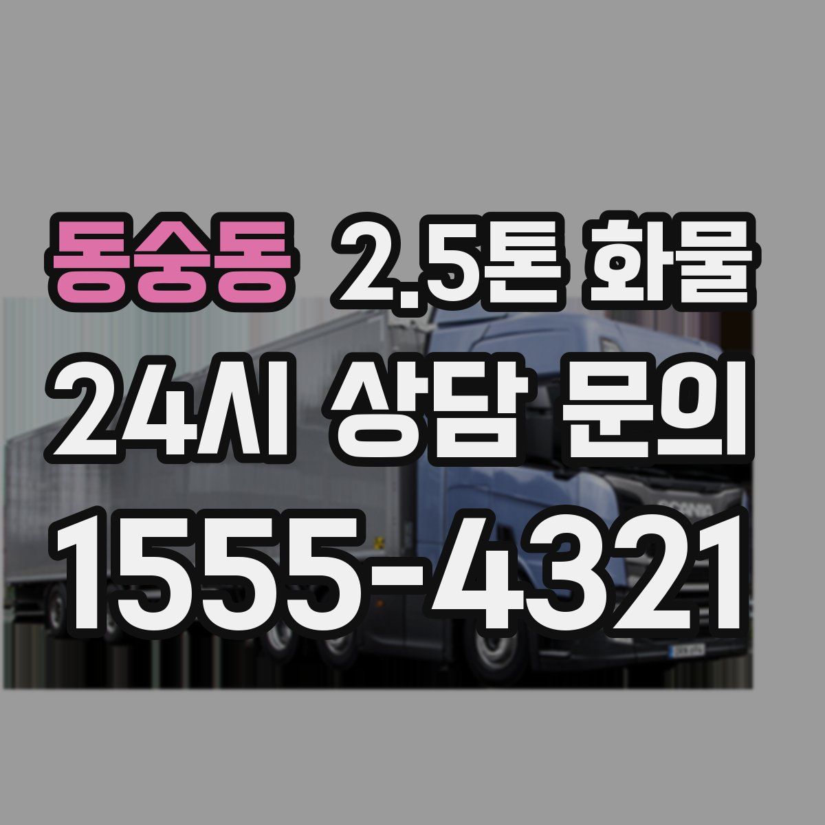 동숭동 2.5톤 화물