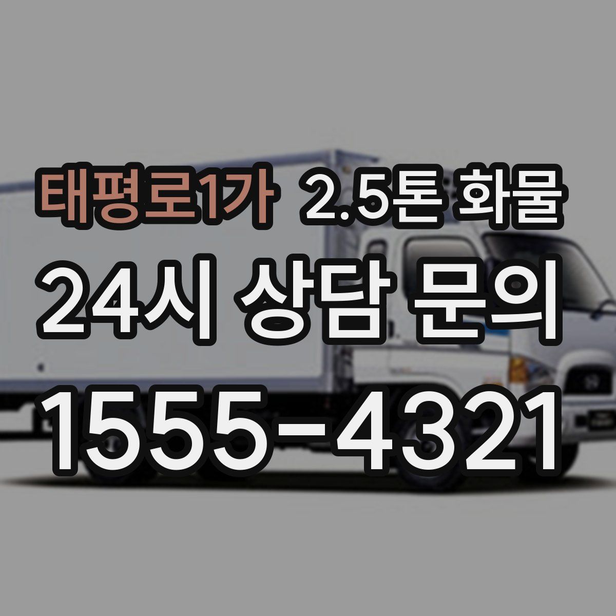 태평로1가 2.5톤 화물