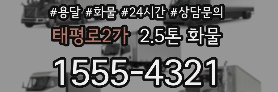 태평로2가 2.5톤 화물