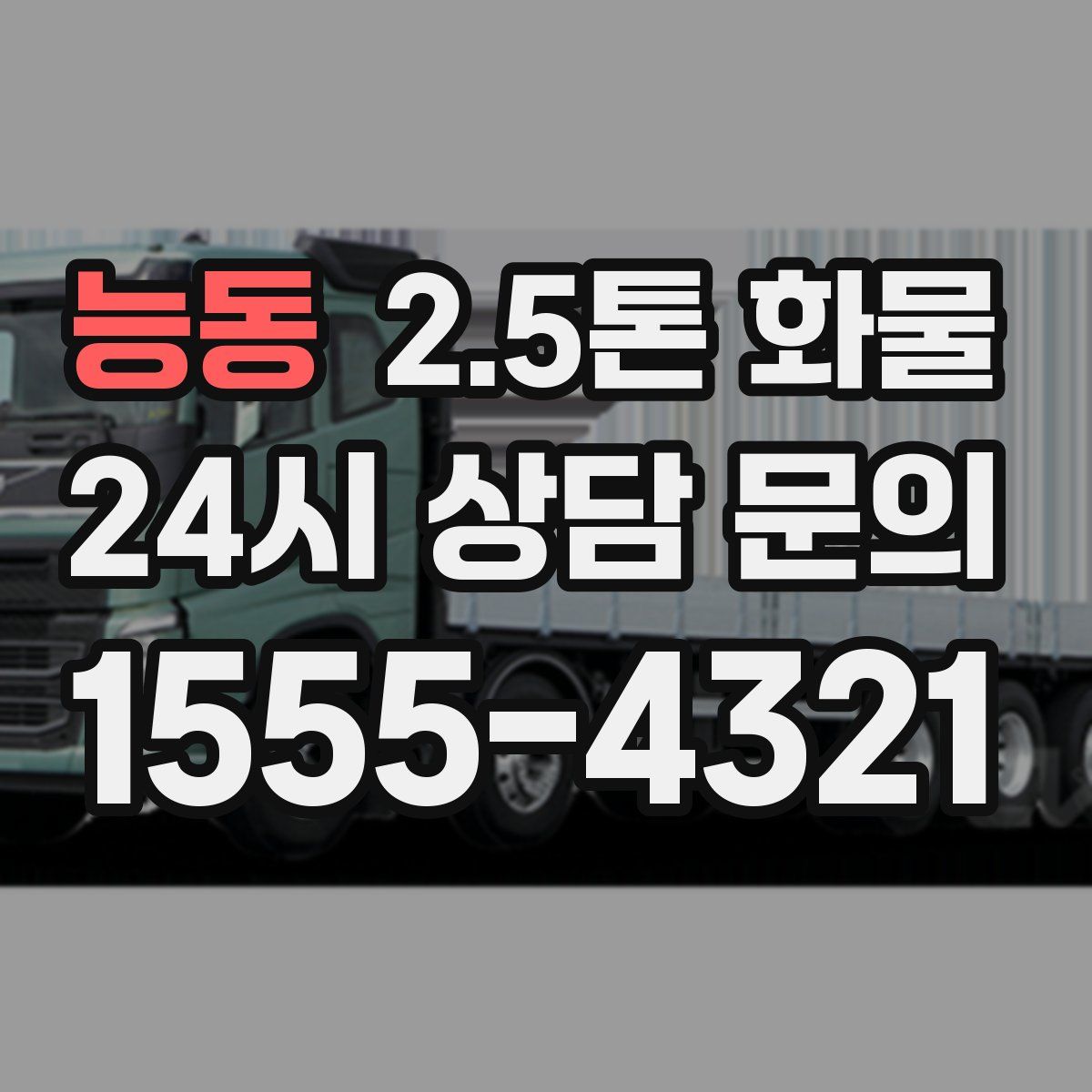 능동 2.5톤 화물