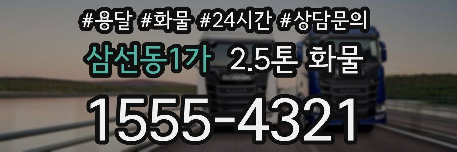 삼선동1가 2.5톤 화물