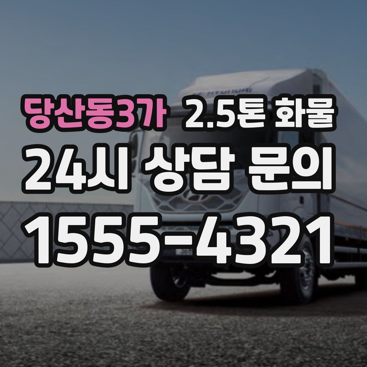 당산동3가 2.5톤 화물