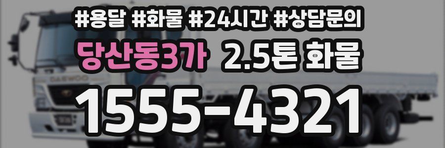 당산동3가 2.5톤 화물
