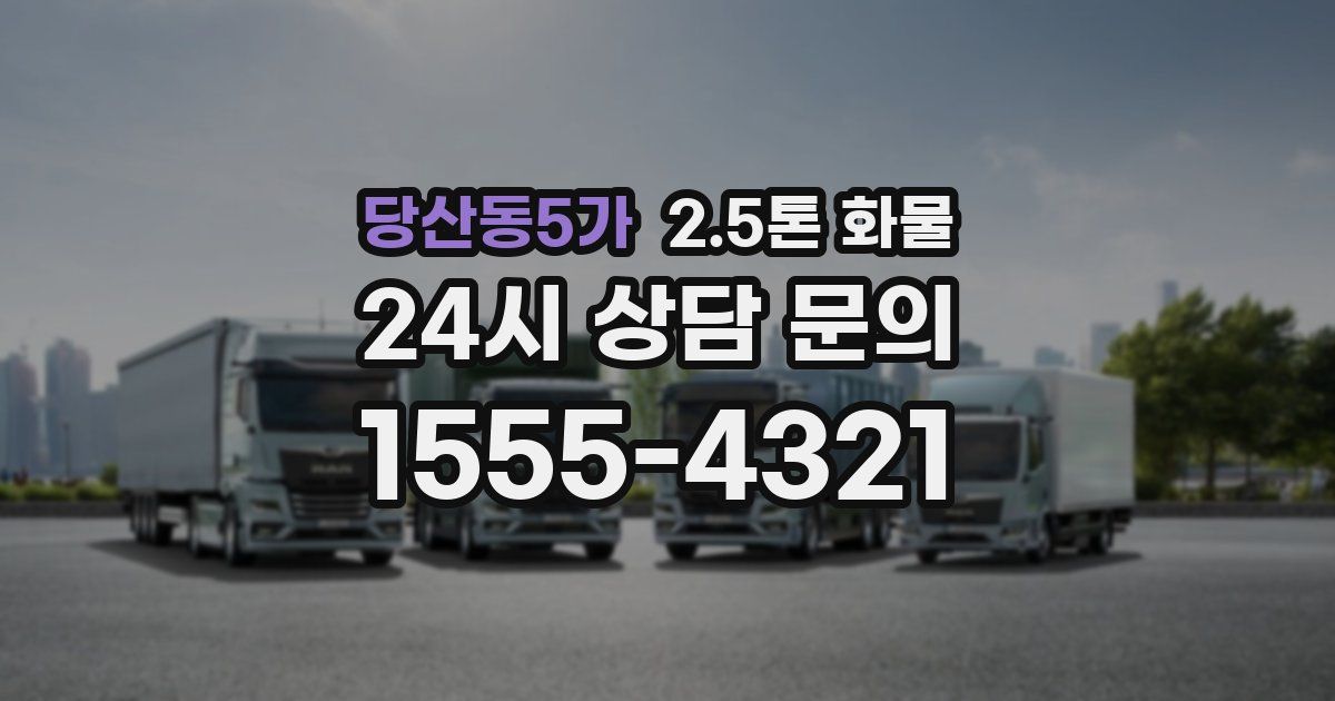 당산동5가 2.5톤 화물