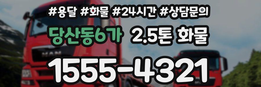 당산동6가 2.5톤 화물