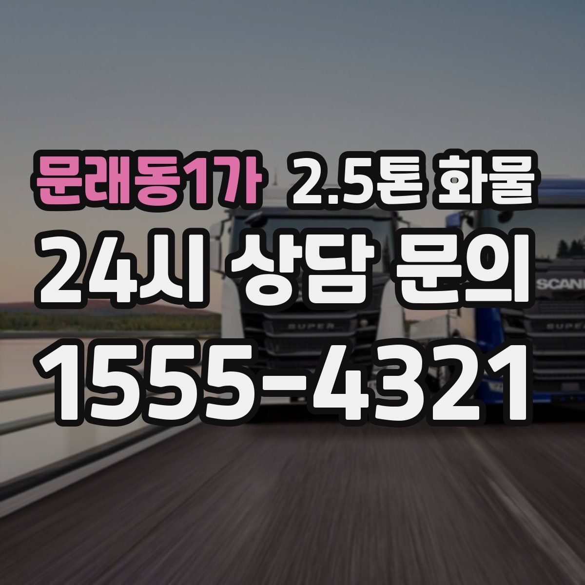 문래동1가 2.5톤 화물