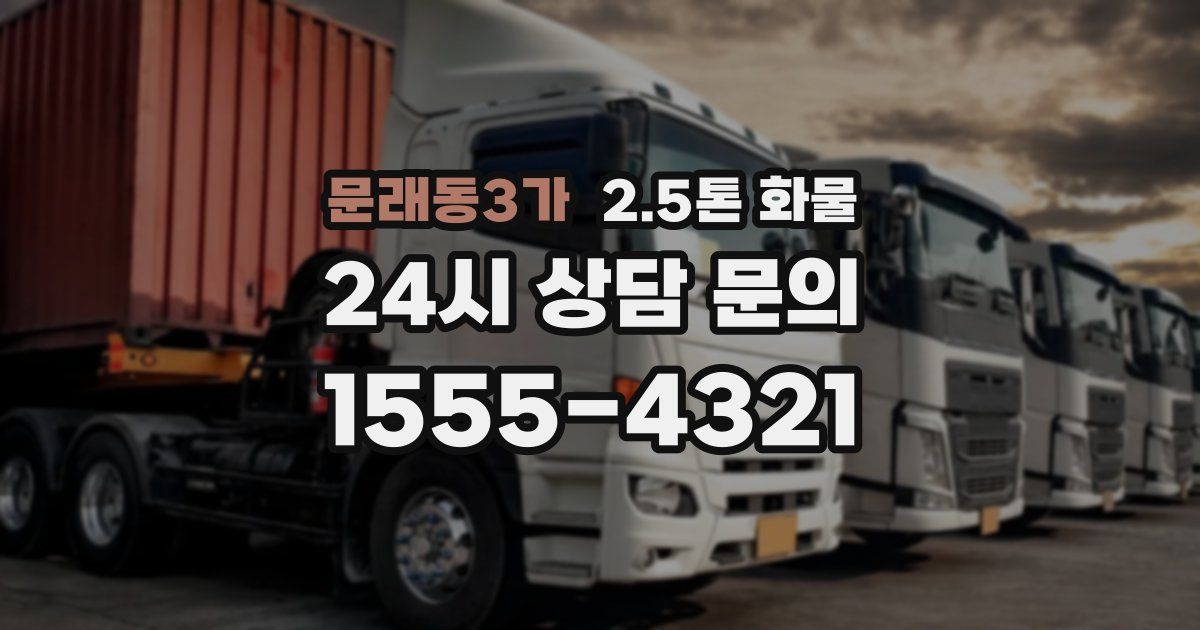 문래동3가 2.5톤 화물