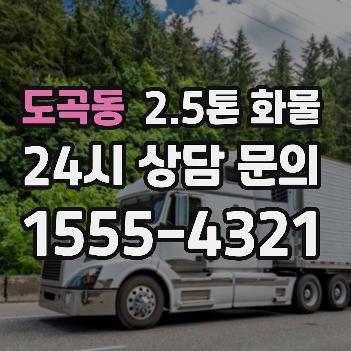 도곡동 2.5톤 화물