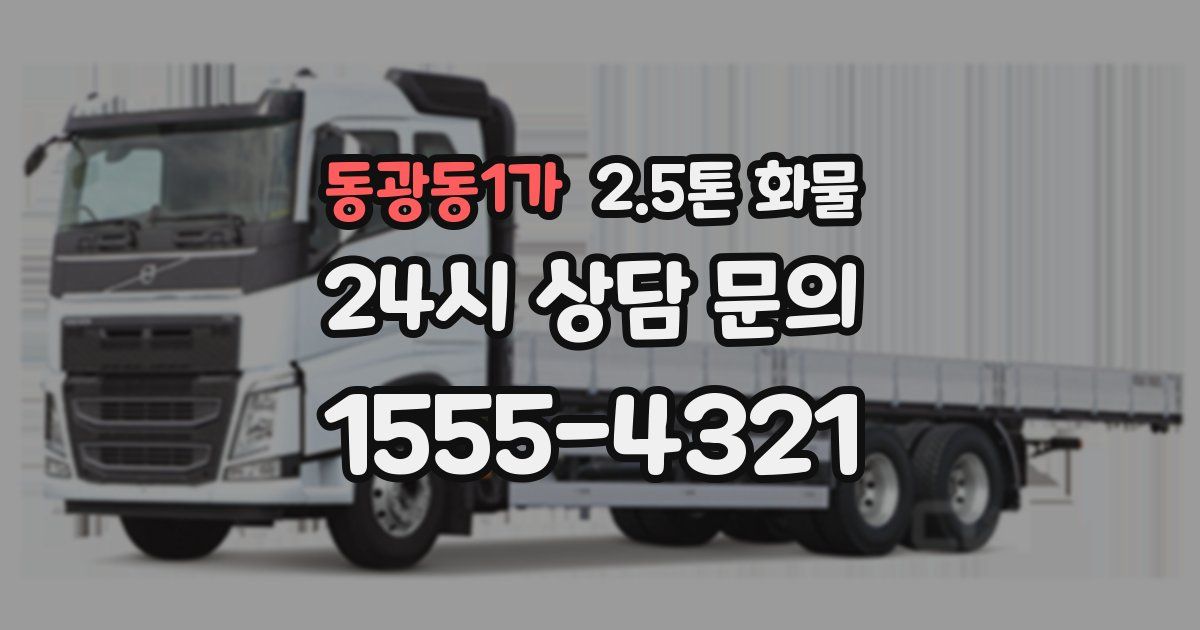 동광동1가 2.5톤 화물