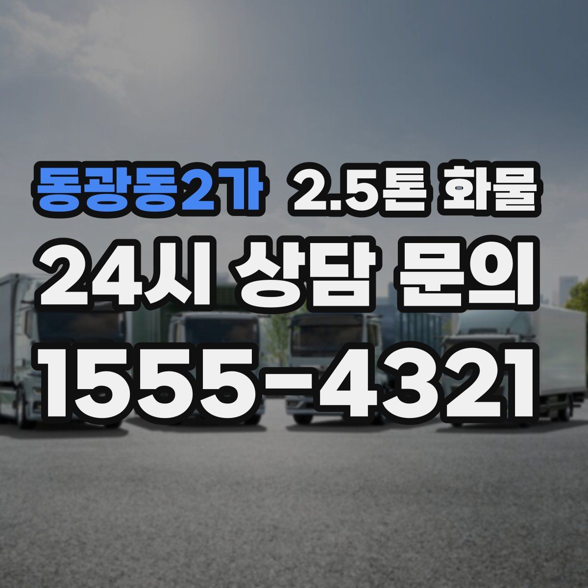동광동2가 2.5톤 화물