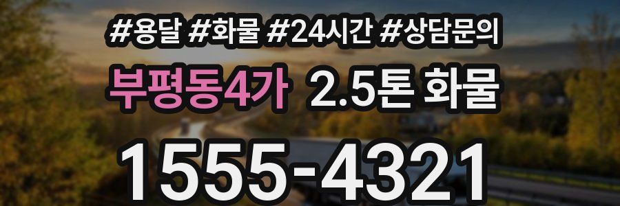 부평동4가 2.5톤 화물