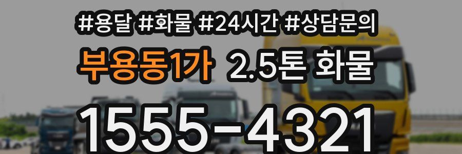 부용동1가 2.5톤 화물