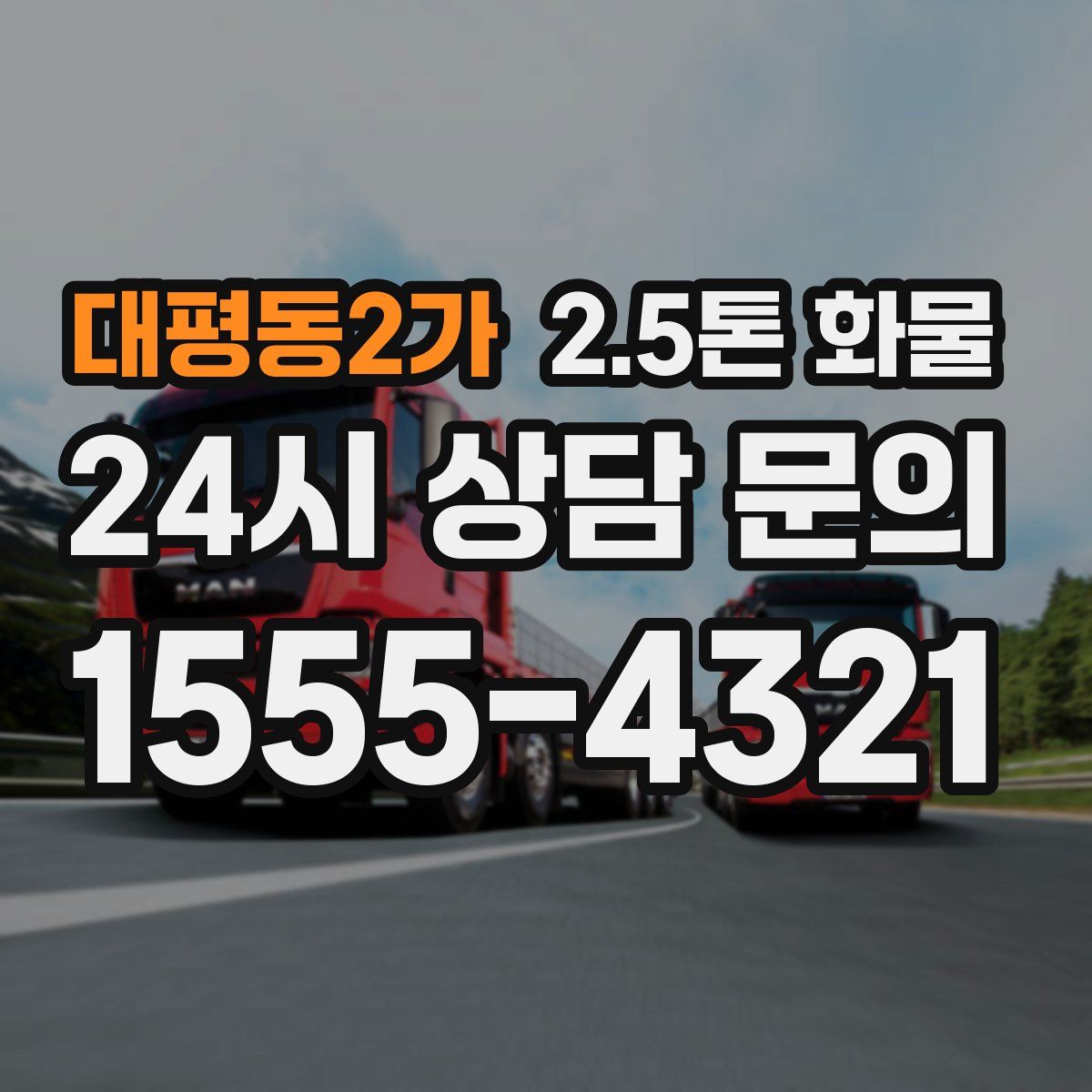 대평동2가 2.5톤 화물