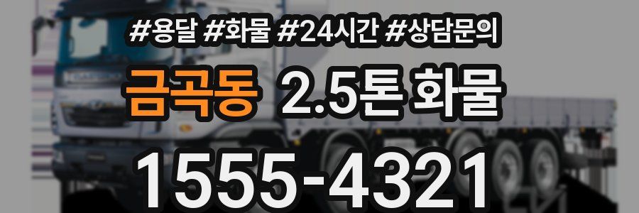 금곡동 2.5톤 화물
