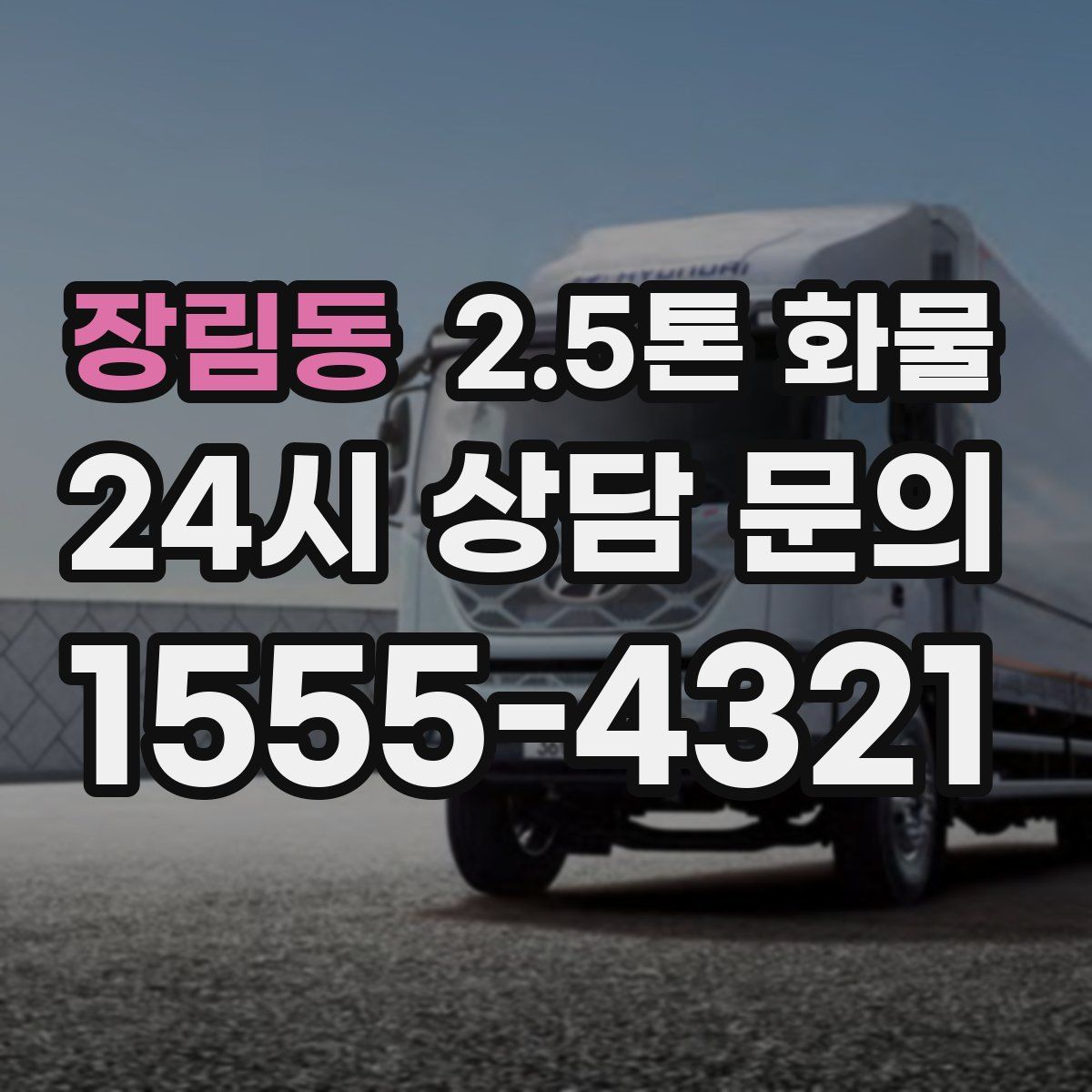 장림동 2.5톤 화물
