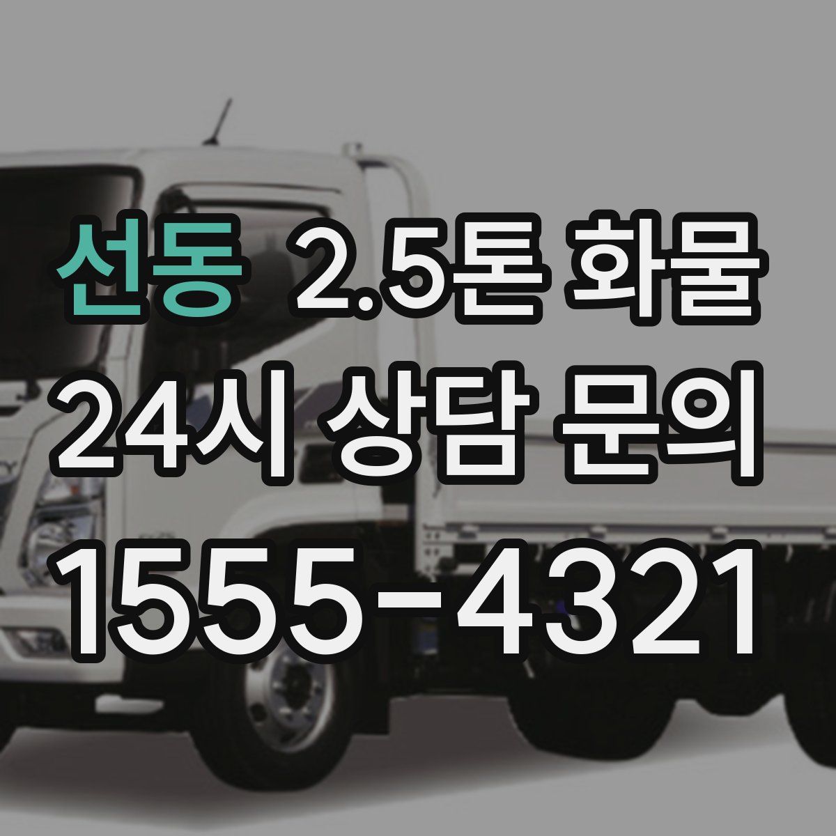 선동 2.5톤 화물