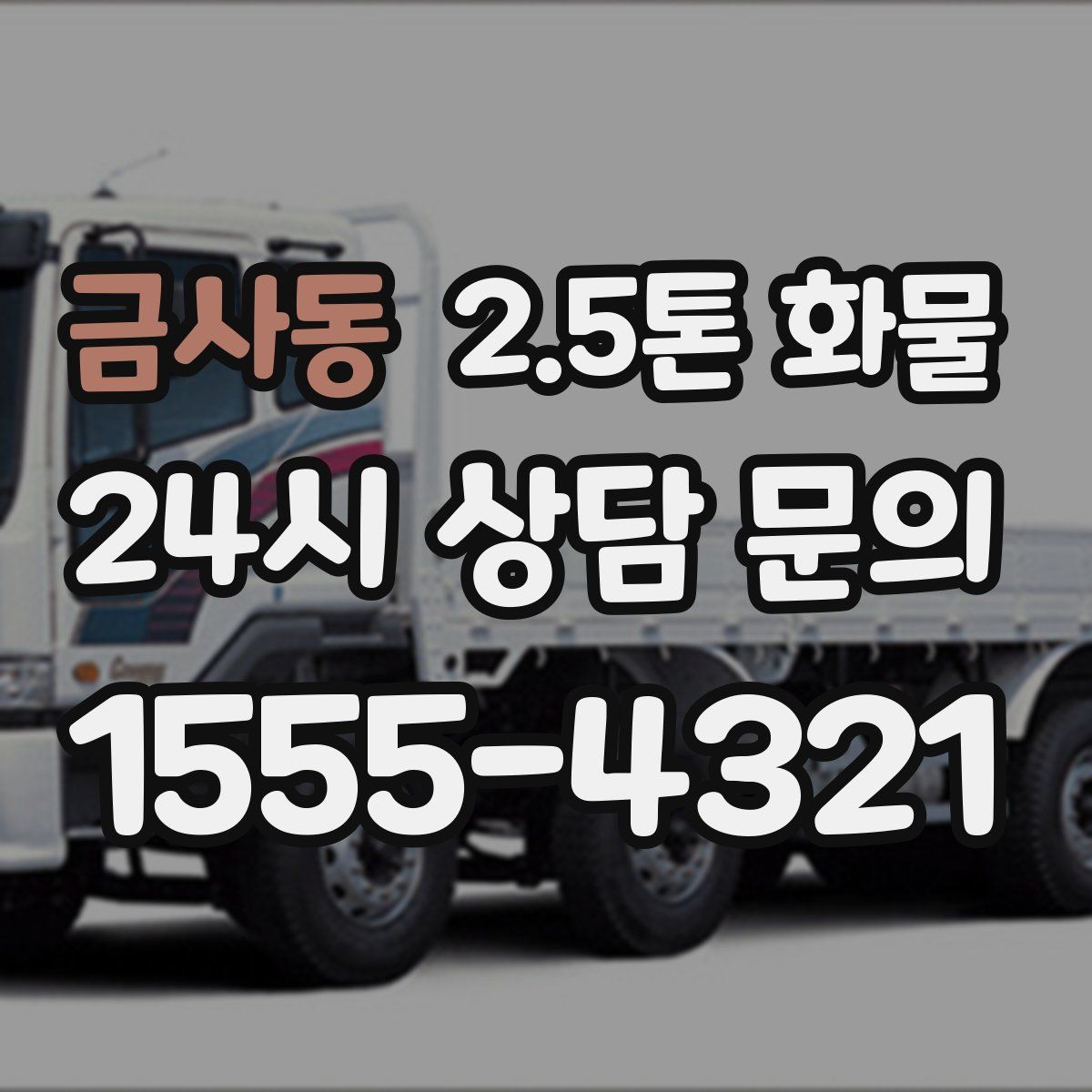 금사동 2.5톤 화물