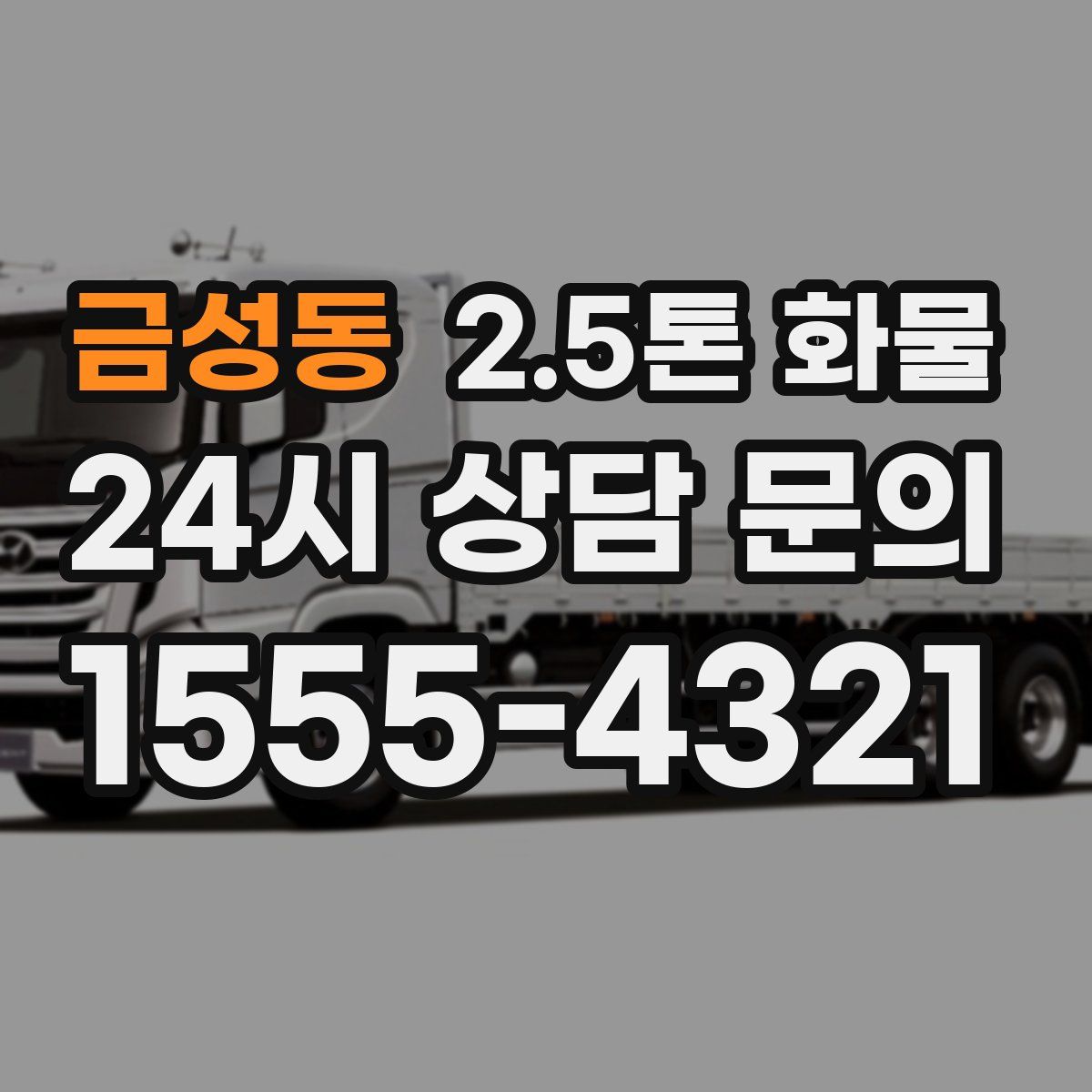 금성동 2.5톤 화물