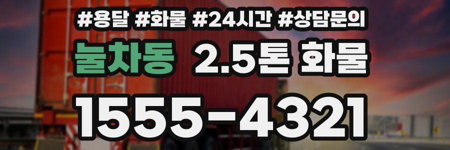 눌차동 2.5톤 화물