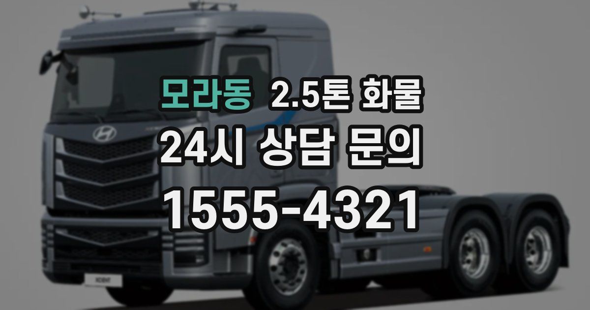 모라동 2.5톤 화물