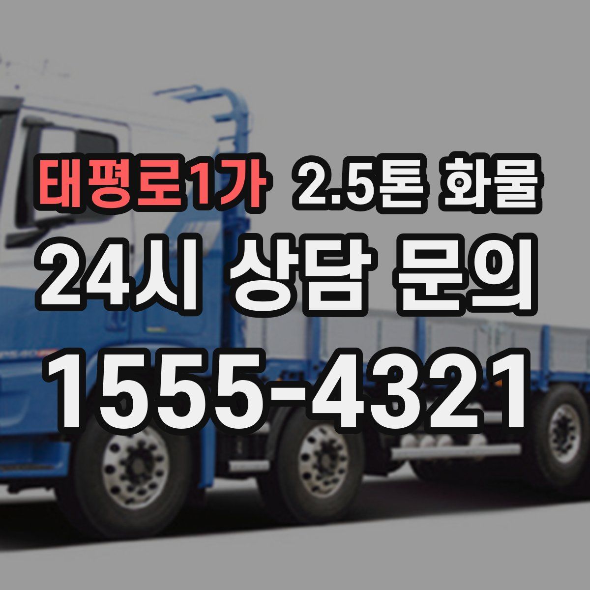 태평로1가 2.5톤 화물